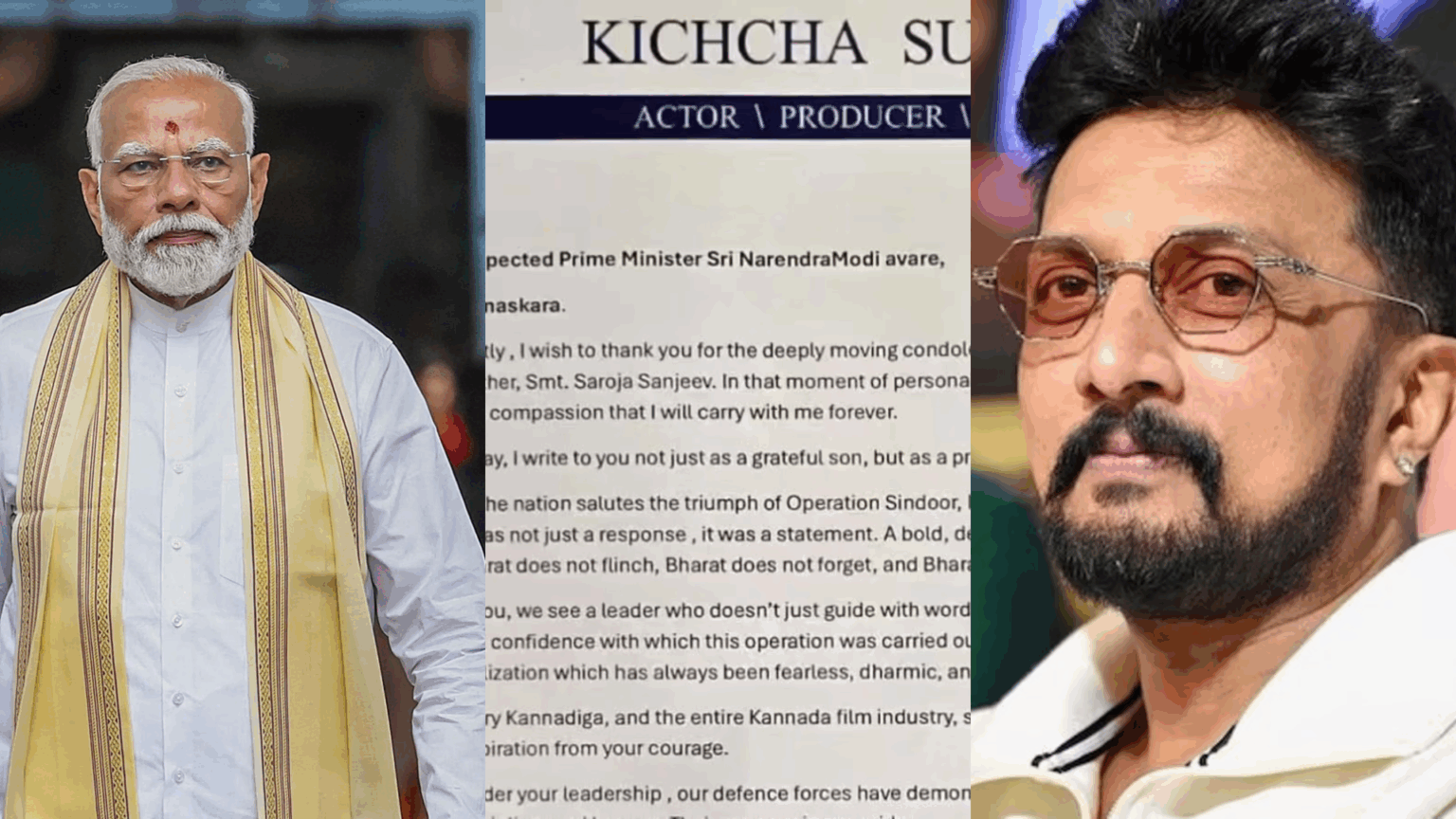 Sudeep: ಪ್ರಧಾನಿ ಮೋದಿಗೆ ಹೃದಯಸ್ಪರ್ಶಿ ಪತ್ರ ಬರೆದ ಕಿಚ್ಚ..! Sudeep