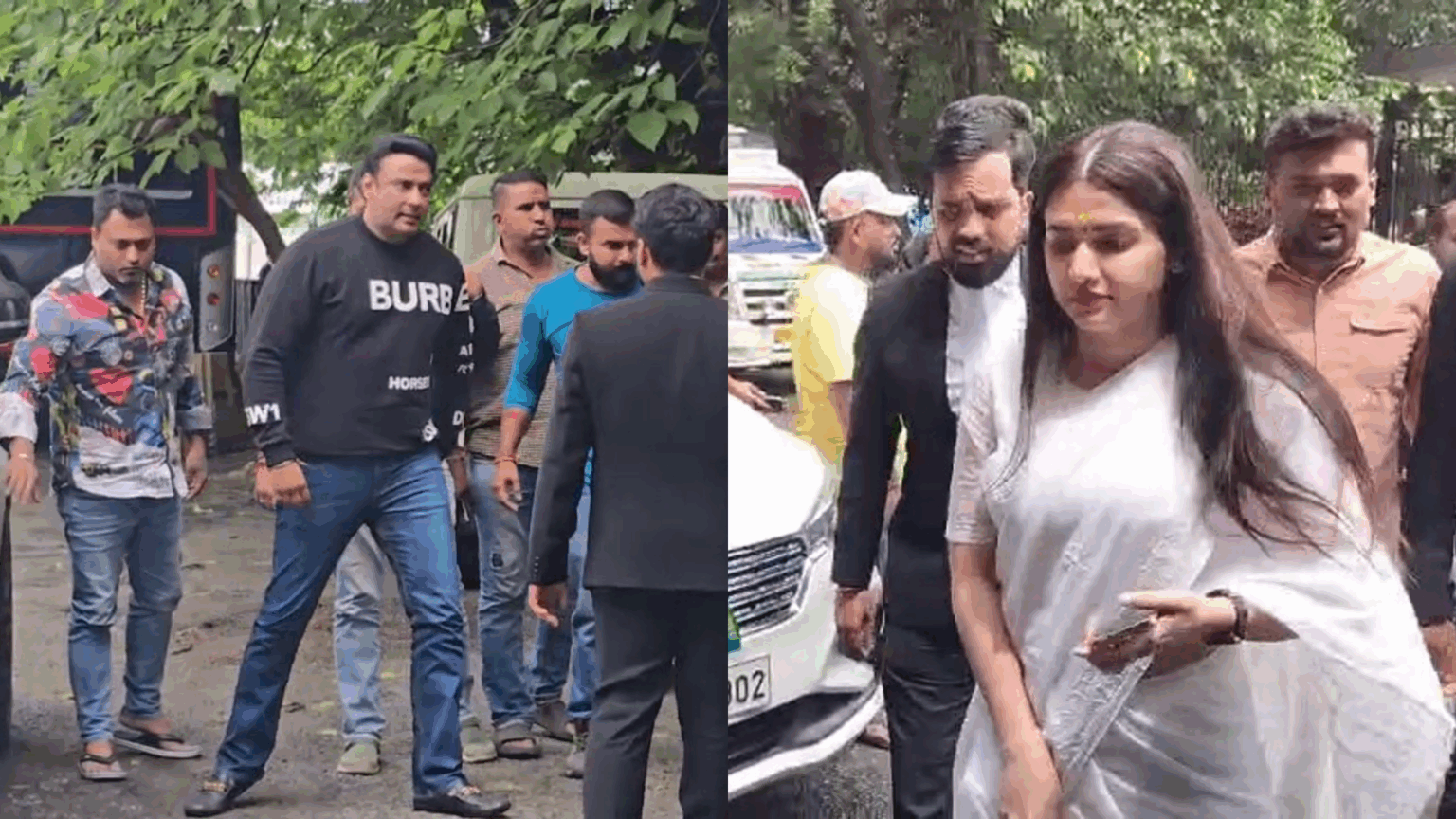 Darshan, Pavithra Gowda : ಕೋರ್ಟ್ನಲ್ಲಿ ದರ್ಶನ್ ಪವಿತ್ರಾ ಮುಖಾಮುಖಿ!