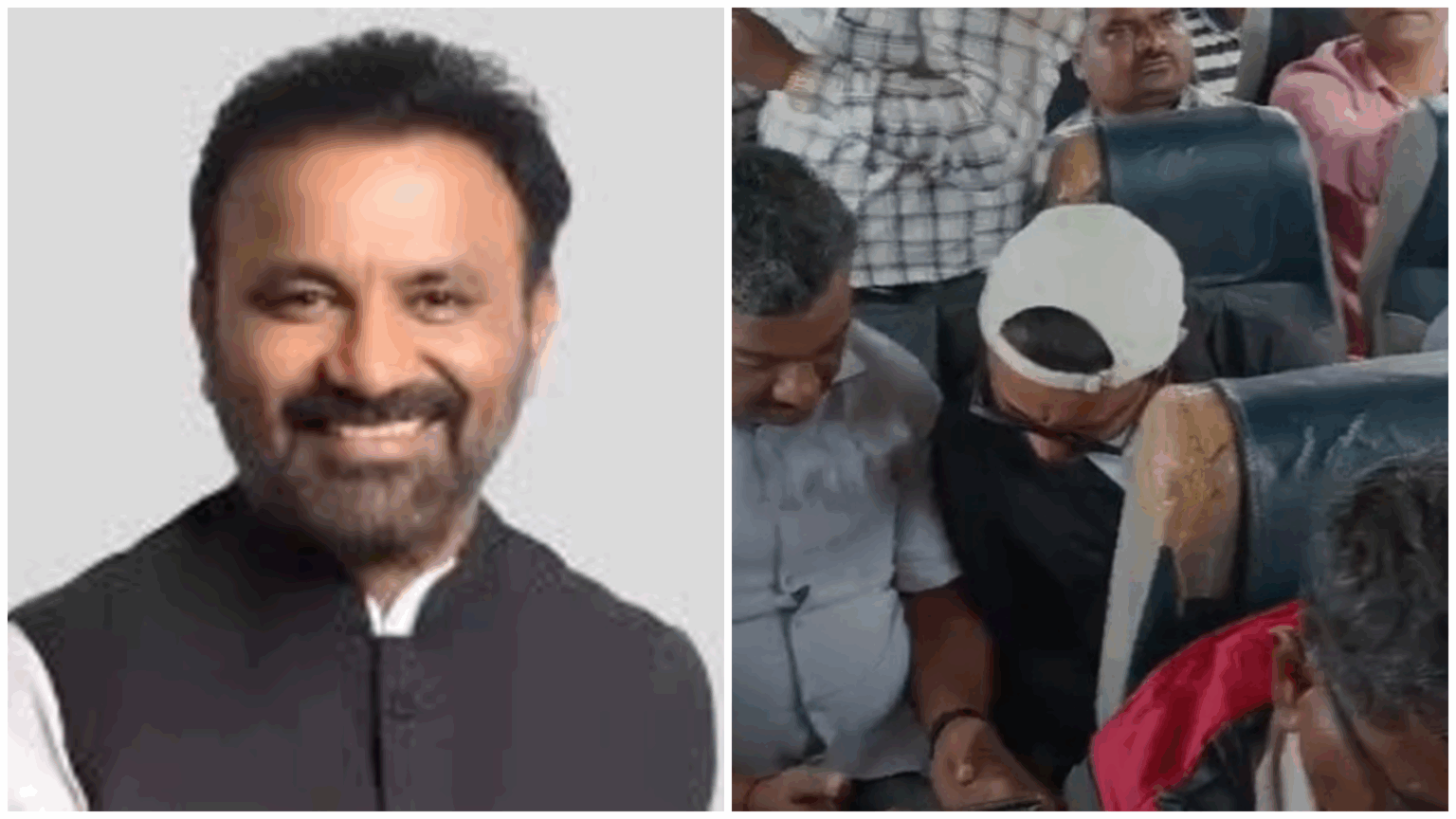 ಮಳೆ ಹಾನಿ ಪ್ರದೇಶಗಳಿಗೆ ಸಚಿವ ಸಂತೋಷ್ ಲಾಡ್ ಭೇಟಿ, ವೀಕ್ಷಣೆಗೆ ಪತ್ರಕರ್ತರ ವಾಹನದಲ್ಲೇ ತೆರಳಿದ ಸಚಿವರು