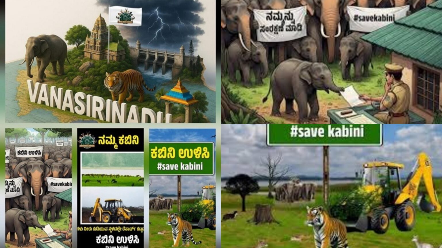 ಕಬಿನಿ ಉಳಿಸಿ, ಕಾಡು ಬೆಳೆಸಿ : ಅಕ್ರಮ ರೆಸಾರ್ಟ್, ಹೋಂ ಸ್ಟೇಗಳ ವಿರುದ್ಧ ವಿದ್ಯಾರ್ಥಿಗಳ ಆಕ್ರೋಶ