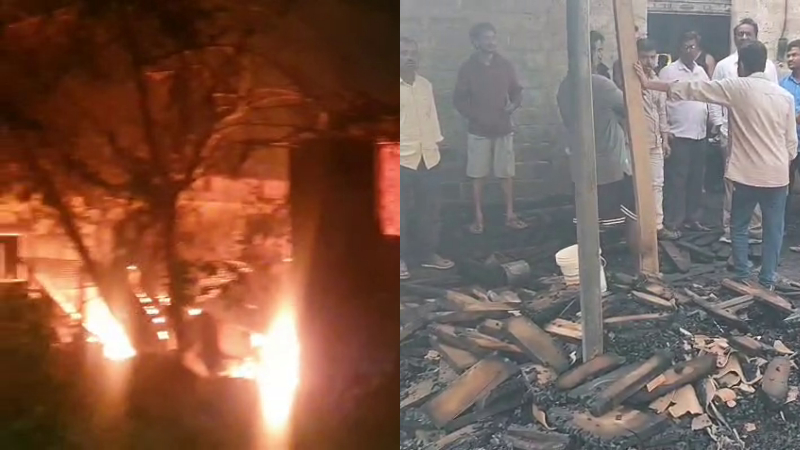 ಶಾರ್ಟ್ ಸರ್ಕ್ಯೂಟ್ ನಿಂದ ಪೀಠೋಪಕರಣ ಮಳಿಗೆ ಧ್ವಂಸ