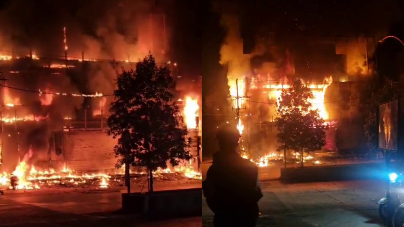 ಬೆಂಕಿಗೆ ಆಹುತಿಯಾದ ಹೋಟೆಲ್