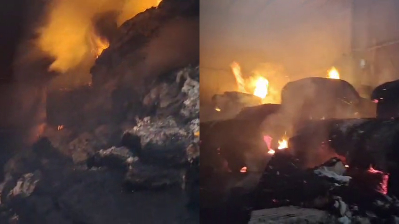 1 ಕೋಟಿ ಮೌಲ್ಯದ ಹತ್ತಿ ಸುಟ್ಟು ಭಸ್ಮ